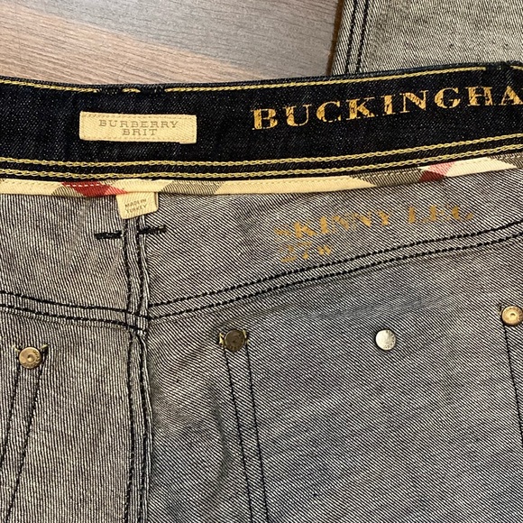 Burberry Low Rise Capri Blue Denim Jean Size 27 - Picture 14 of 16